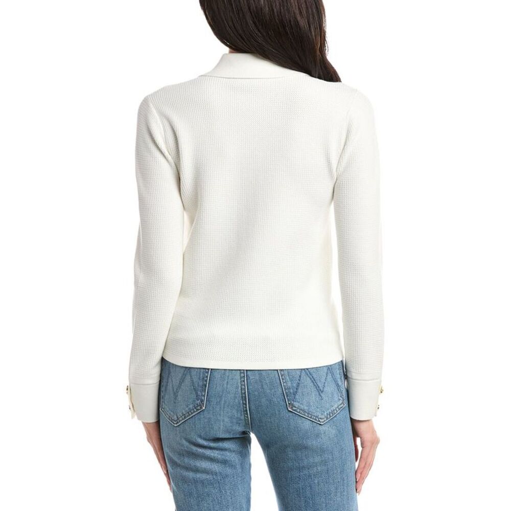 St. John Womens  Jacket, White - Picture 2 of 3